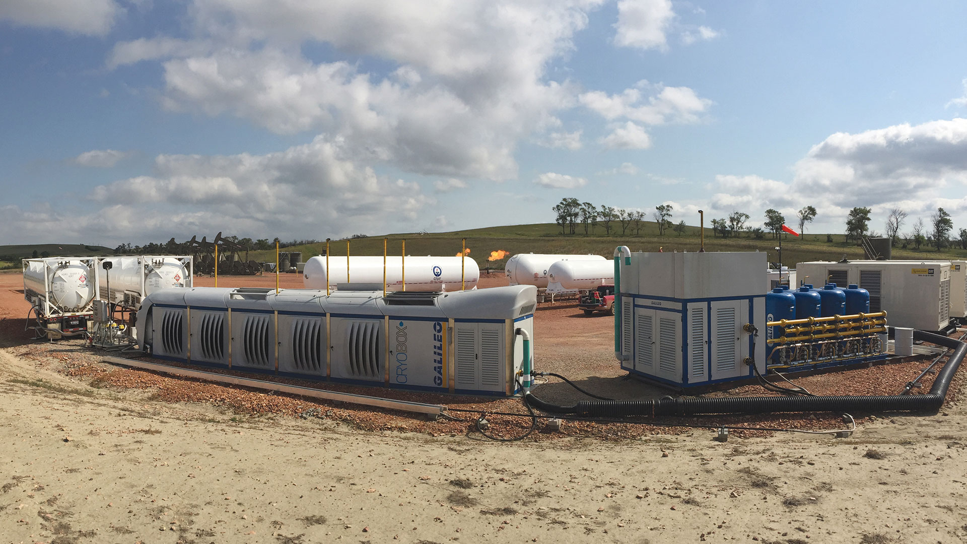 In North Dakota, Galileo integrates shale gas flaring capture with liquefied natural gas (LNG) production directly at the wellhead.