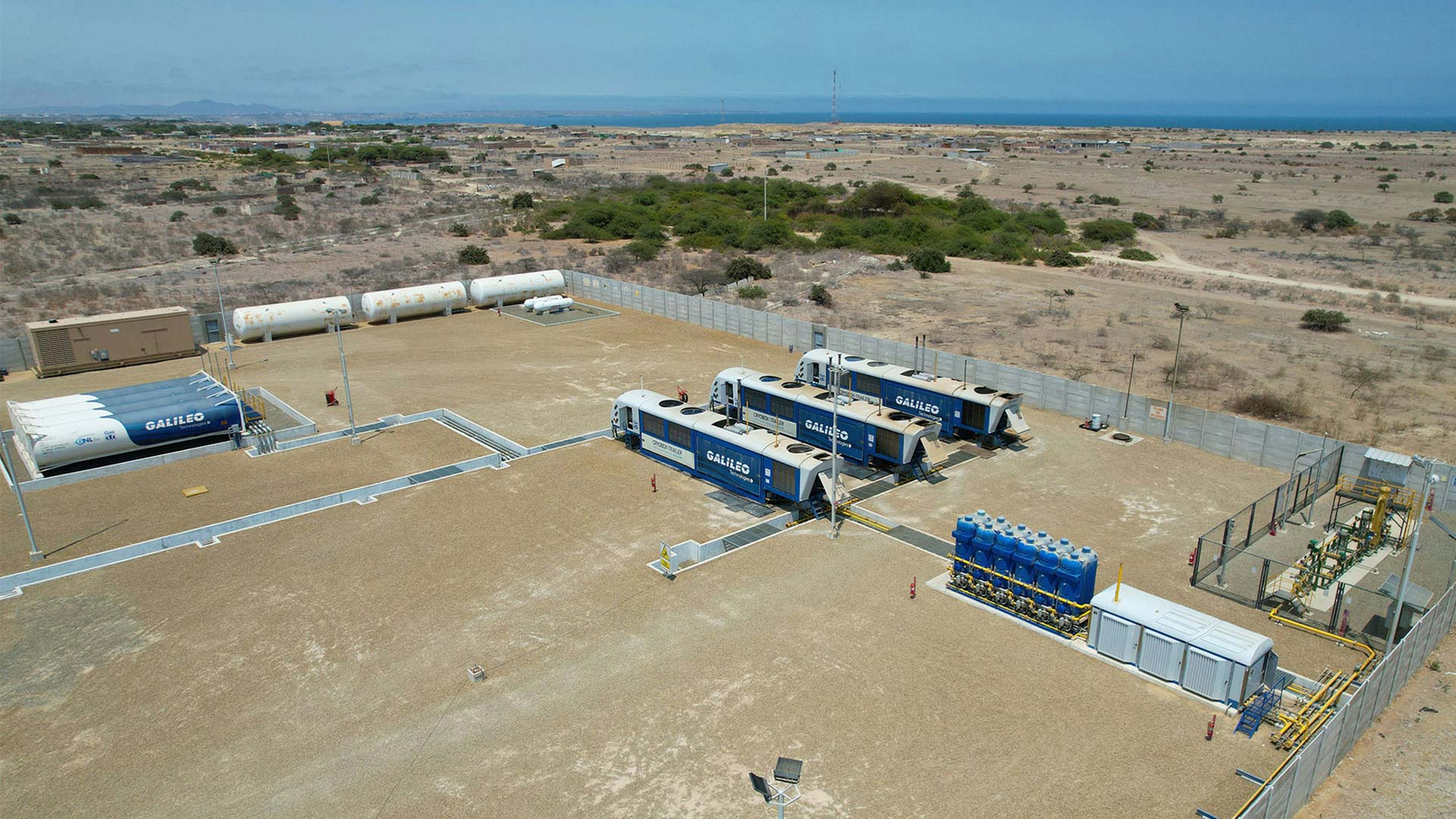 LNG production plant in Paita, Peru.