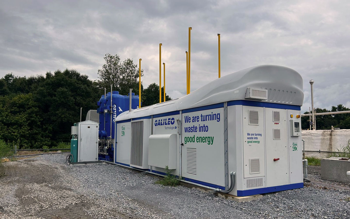 Biobox 250 en una granja lechera de Carolina del Norte.