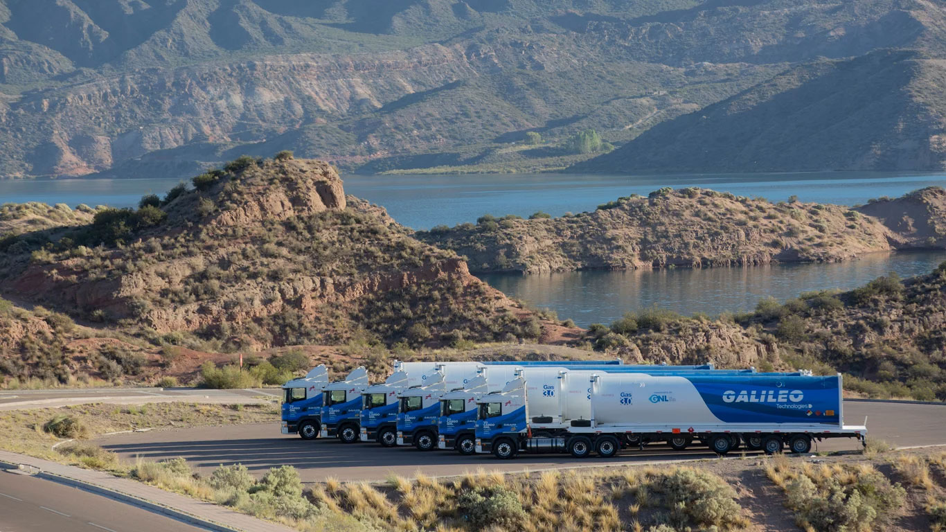 Frota de transporte de GNL