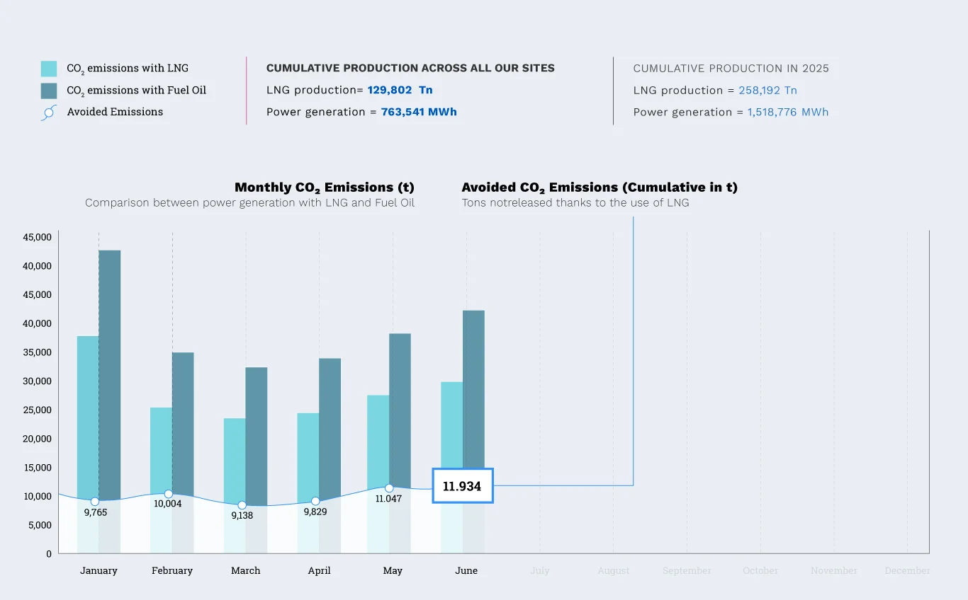 Avoided CO₂ emissions – 2025